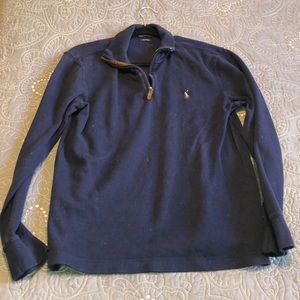 Navy polo sweater